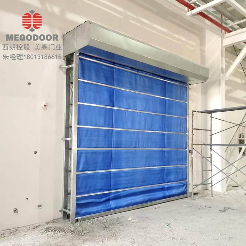 防火卷簾門和快速卷簾門一起裝可以嗎插圖1 無機布防火門
